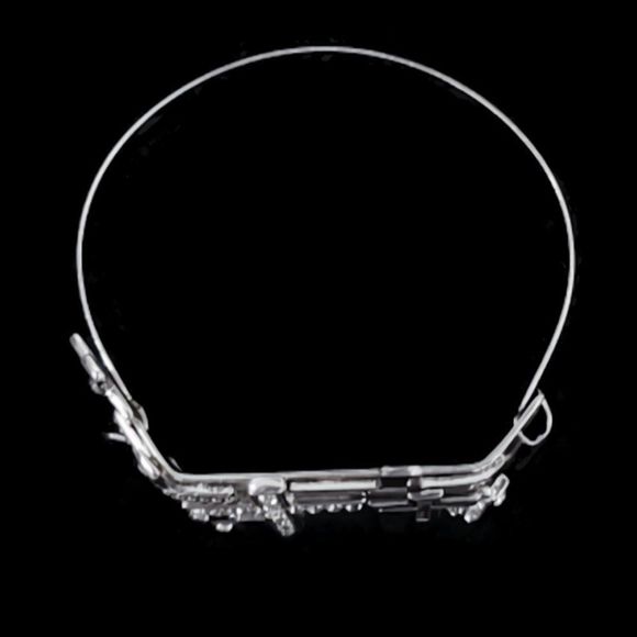 REMINISCENCE PARIS OAK Gothic Cross Motif Bangle Bracelet - Picture 4 of 12
